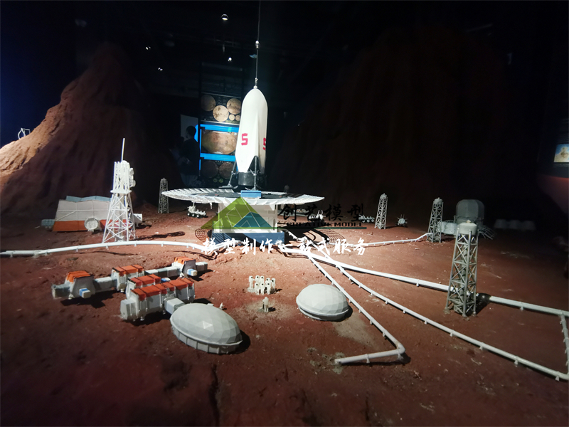 未来火星基地沙盘