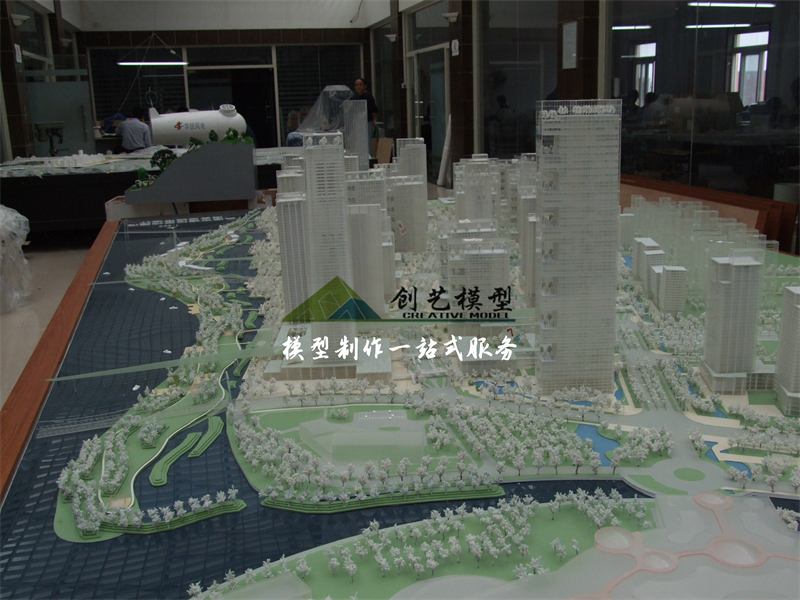 天津塘沽商务区规划模型