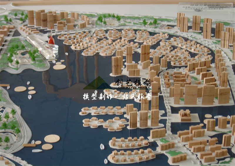 梅江风景区规划方案模型